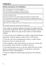 Preview for 60 page of Miele KM 7404 FX Operating And Installation Instructions