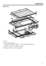 Preview for 77 page of Miele KM 7404 FX Operating And Installation Instructions