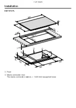 Предварительный просмотр 11 страницы Miele KM 7564 FL Installation Manual