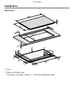 Предварительный просмотр 13 страницы Miele KM 7564 FL Installation Manual