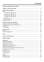 Preview for 3 page of Miele KM 7564 FL Operating And Installation Instructions