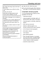 Preview for 61 page of Miele KM 7564 FL Operating And Installation Instructions