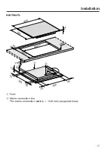 Preview for 77 page of Miele KM 7564 FL Operating And Installation Instructions