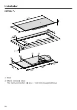 Preview for 84 page of Miele KM 7564 FL Operating And Installation Instructions