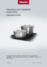 Miele KM 7629 FX Operating And Installation Instructions preview