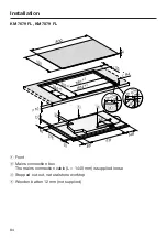 Предварительный просмотр 84 страницы Miele KM 7629 FX Operating And Installation Instructions