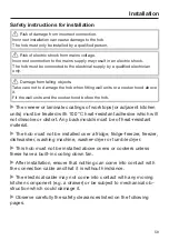 Preview for 59 page of Miele KM 7678 FL Operating And Installation Instructions