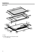 Preview for 72 page of Miele KM 7720 FR Operating And Installation Instructions