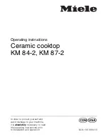 Preview for 1 page of Miele KM 84-2 Operating Instructions Manual