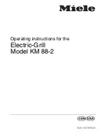 Miele KM 88-2 Operating Instructions Manual preview