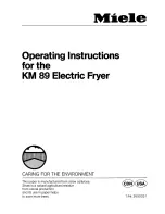 Miele KM 89 Operating Instructions Manual preview