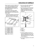 Предварительный просмотр 13 страницы Miele KM 89 Operating Instructions Manual
