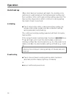 Preview for 30 page of Miele KM6357 Operating And Installation Instruction