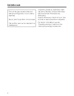 Предварительный просмотр 6 страницы Miele KMGP 340 Operating Instructions Manual