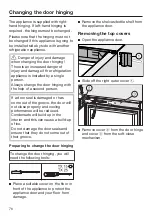 Предварительный просмотр 76 страницы Miele KS 28463 D ed/cs Operating And Installation Instructions