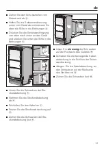 Предварительный просмотр 13 страницы Miele KSK 1002 Fitting Instructions Manual