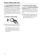 Preview for 12 page of Miele KT 3534 Sed Operating And Installation Manual