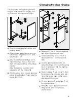 Предварительный просмотр 31 страницы Miele KT 3534 Sed Operating And Installation Manual