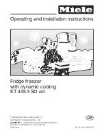 Miele KT 4353 SD ed Operating And Installation Manual предпросмотр