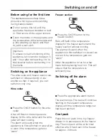 Preview for 11 page of Miele KWF 7510 SNE ed 3 Operating And Installation Manual