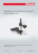 Preview for 1 page of Miele KWT 16 Operating And Installation Instructions