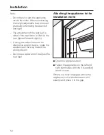 Предварительный просмотр 50 страницы Miele KWT 1601 SF Operating And Installation Instructions