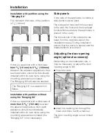 Предварительный просмотр 38 страницы Miele KWT 1601 SF Operating And Installation Manual