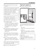 Предварительный просмотр 51 страницы Miele KWT 1601 SF Operating And Installation Manual