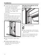 Предварительный просмотр 52 страницы Miele KWT 1601 SF Operating And Installation Manual