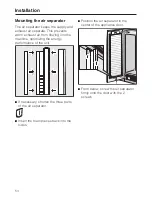 Предварительный просмотр 54 страницы Miele KWT 1601 SF Operating And Installation Manual