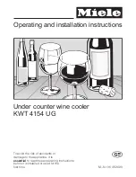 Miele KWT 4154 UG Operating And Installation Instructions preview