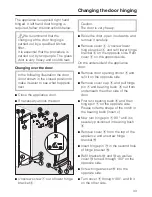 Предварительный просмотр 33 страницы Miele KWT 4974 SG ed Operating And Installation Instruction