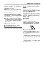 Preview for 19 page of Miele KWT 6112 iG ed/cs Operating And Installation Instructions