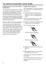 Предварительный просмотр 26 страницы Miele KWT 6422 iG Operating And Installation Instructions