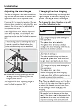 Предварительный просмотр 60 страницы Miele KWT 6422 iG Operating And Installation Instructions