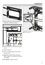 Предварительный просмотр 77 страницы Miele KWT 6422 iG Operating And Installation Instructions