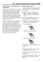 Предварительный просмотр 27 страницы Miele KWT 6722 iG S Operating And Installation Instructions