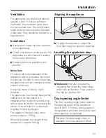 Предварительный просмотр 53 страницы Miele KWT 6831 SG Operating And Installation Instructions