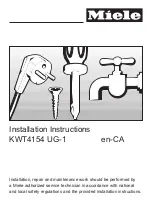 Предварительный просмотр 1 страницы Miele KWT4154UG1 Installation Instructions Manual