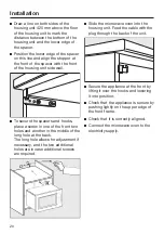 Предварительный просмотр 20 страницы Miele M 2240 SC Operating Instructions Manual