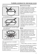 Предварительный просмотр 27 страницы Miele M 2240 SC Operating Instructions Manual