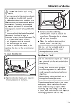 Предварительный просмотр 53 страницы Miele M 2240 SC Operating Instructions Manual