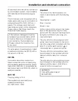 Preview for 41 page of Miele M 616 EG Operating Instructions Manual