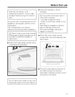 Предварительный просмотр 19 страницы Miele M 6160 TC Operating And Installation Instructions