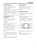 Предварительный просмотр 27 страницы Miele M 6160 TC Operating And Installation Instructions