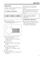 Предварительный просмотр 31 страницы Miele M 6160 TC Operating And Installation Instructions