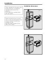 Предварительный просмотр 60 страницы Miele M 6160 TC Operating And Installation Instructions