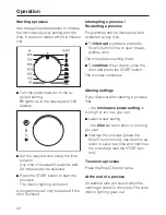 Предварительный просмотр 22 страницы Miele M 635 EG Operating Instructions Manual