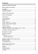 Preview for 2 page of Miele M 7140 TC Operating Instructions Manual