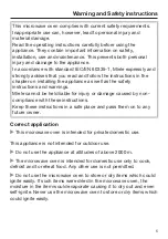 Preview for 5 page of Miele M 7140 TC Operating Instructions Manual